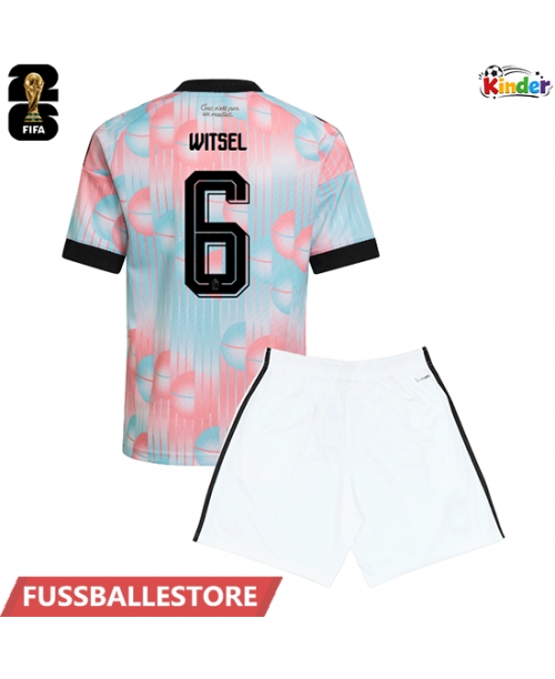 Günstige Belgien Axel Witsel #6 Auswärts Trikotsatzt Kinder WM 2026 Kurzarm (+ Kurze Hosen)